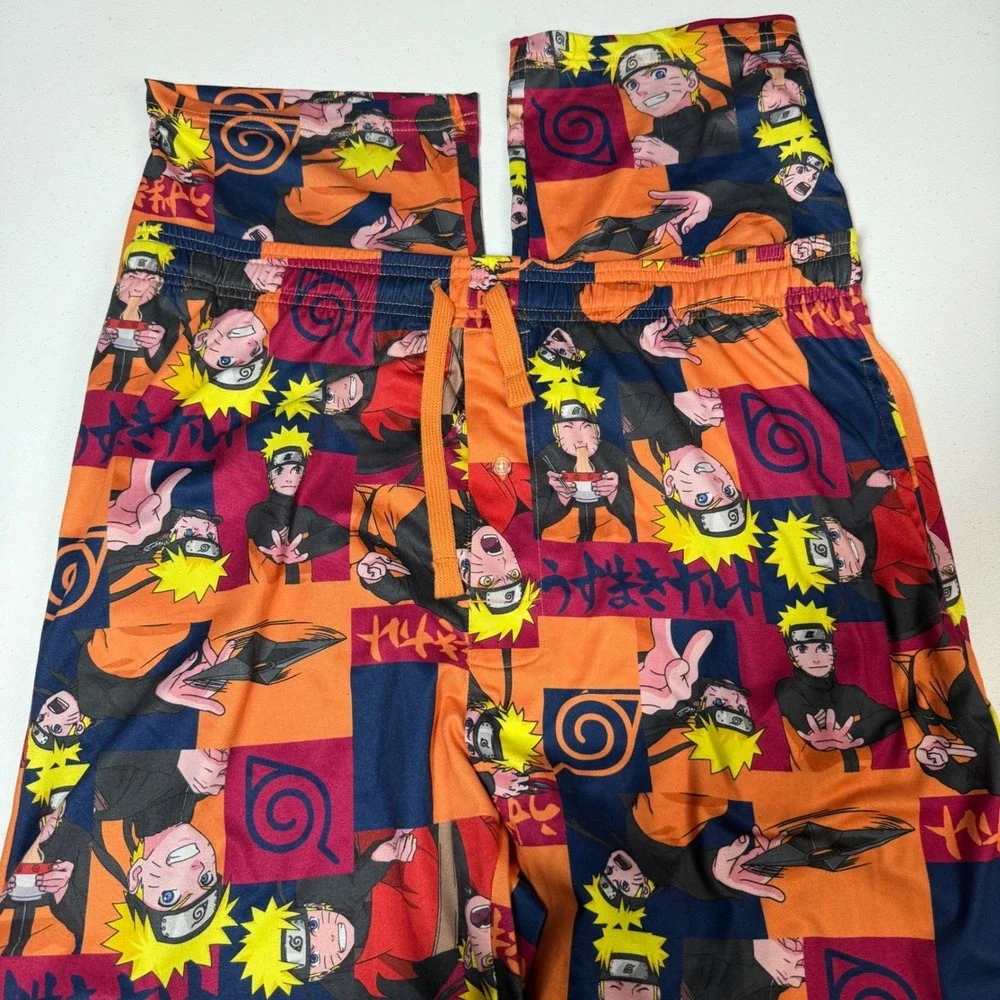 Naruto Shippuden Sleep Pants‎ XL Multicolor All Over Character Print Drawstring